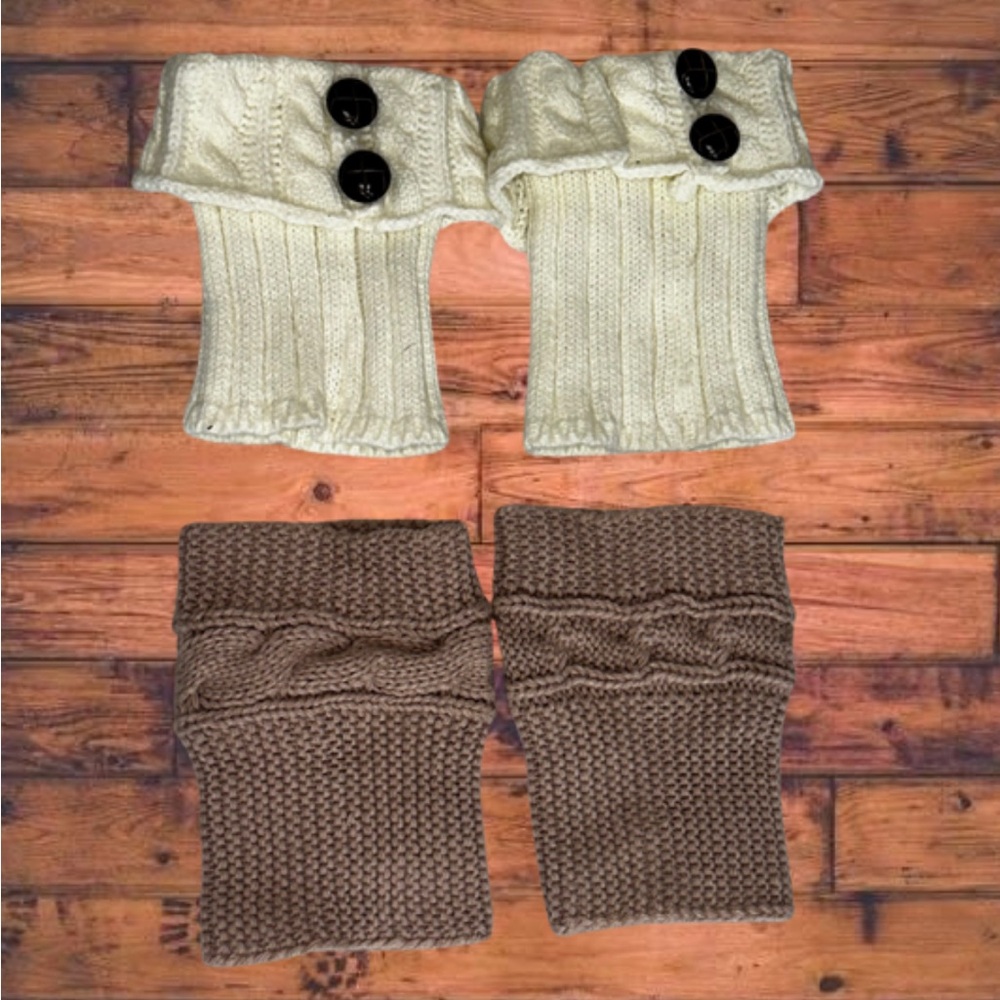 Boot cuff leg warmers